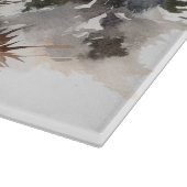 Winterhütte Schneidebrett (Ecke)