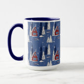 Winterhütte Zwei-Töne 15 oz Tasse (Links)