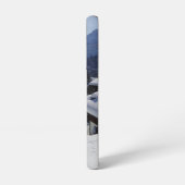 Winterhütten in den Schweizer Alpen Samsung Galaxy Hülle (Linke Seite)