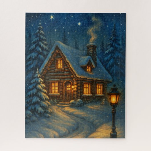Winterhütten-Rätsel Puzzle (Vertikal)
