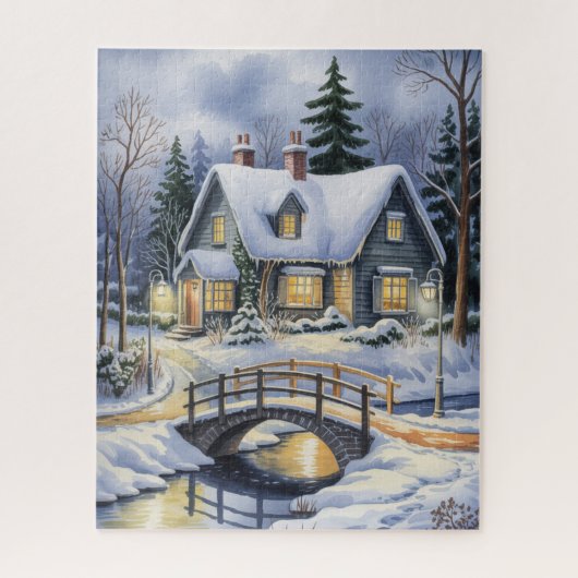 Winterhütten-Rätsel Puzzle (Vertikal)