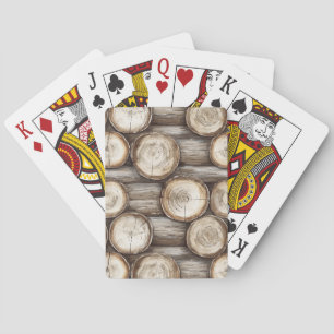 Winterhütten-Weihnachtsprotokolle Spielkarten