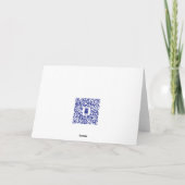 Winterillustration Feiertagskarte (Rückseite)