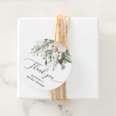 Winterimmergrüne Kiefernbäume Brautparty für Anhän Geschenkanhänger (Beispiel)