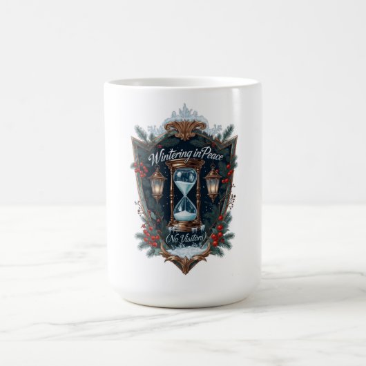 Wintering in Peace (No Visitors) T-Shirt | Frosted Kaffeetasse (Mittel)