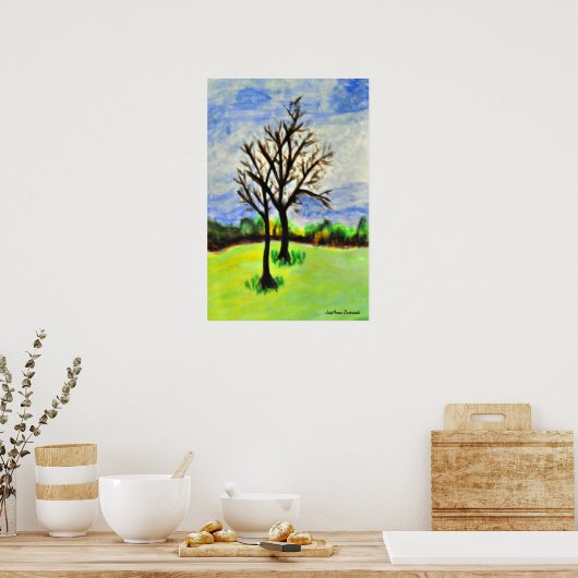 Wintering Pecan Trees in Georgia Poster (Küche)