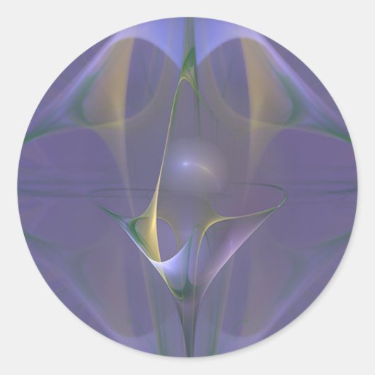 Winterini Fee Martini Kunst Runder Aufkleber (Vorderseite)