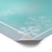 Winterinspiriert - Künstlerisch  Poster (Ecke)