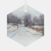 "Winterisolierung" - Ornament Aus Glas (Rückseite)