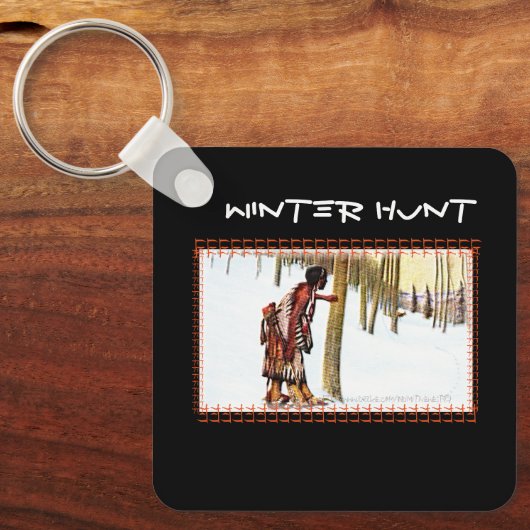 "Winterjagd" Schlüsselanhänger (Vorderseite)