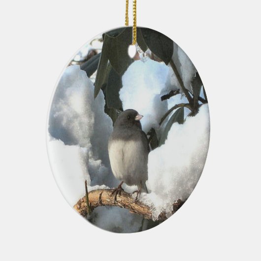 WinterJunco Keramikornament (Rechts)