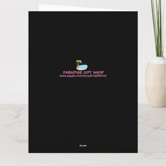 WINTERKABIN SCHNEE MÄDCHEN SIE MIT IHREN KARTEN (Rückseite)