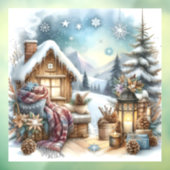 Winterkabine Fensterheber Fensteraufkleber (Blatt 3)