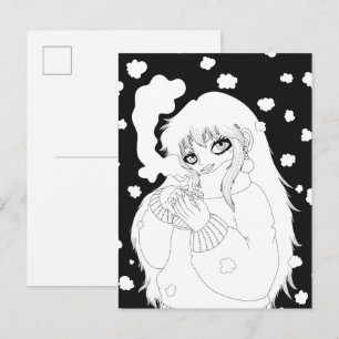 Winterkaffee Postkarte