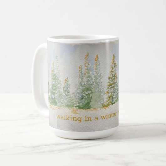 Winterkaffee Tasse (Vorderseite Links)