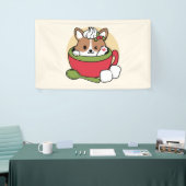 Winterkakaoglas - Niedlicher Hund im Design von Ta Banner (Messeveranstaltung)