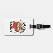Winterkakaoglas - Niedlicher Hund im Design von Ta Gepäckanhänger (Vorderseite horizontal)
