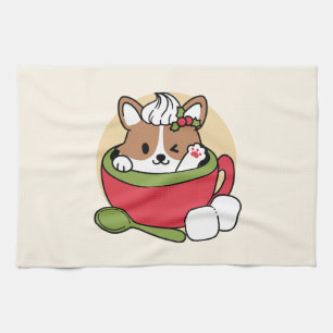 Winterkakaoglas - Niedlicher Hund im Design von Ta Geschirrtuch