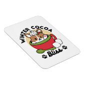 Winterkakaoglas - Niedlicher Hund im Design von Ta Magnet (Rechte Seite)