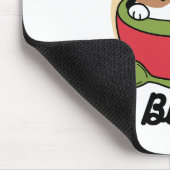 Winterkakaoglas - Niedlicher Hund im Design von Ta Mousepad (Ecke)