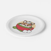 Winterkakaoglas - Niedlicher Hund im Design von Ta Pappteller (Schrägansicht)