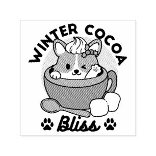 Winterkakaoglas - Niedlicher Hund im Design von Ta Permastempel