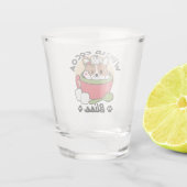 Winterkakaoglas - Niedlicher Hund im Design von Ta Schnapsglas (Rückseite)