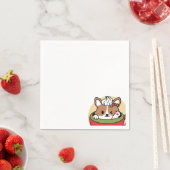 Winterkakaoglas - Niedlicher Hund im Design von Ta Serviette (Beispiel)