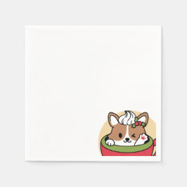 Winterkakaoglas - Niedlicher Hund im Design von Ta Serviette