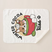 Winterkakaoglas - Niedlicher Hund im Design von Ta Sherpadecke (Vorderseite (Horizontal))