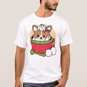 Winterkakaoglas - Niedlicher Hund im Design von Ta T-Shirt (Vorderseite)