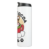 Winterkakaoglas - Niedlicher Hund im Design von Ta Thermosbecher (Nach rechts gedreht)