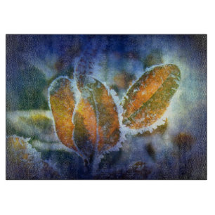 Winterkälte Schneidebrett