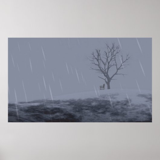 Winterkälteausdruck Poster (Vorne)