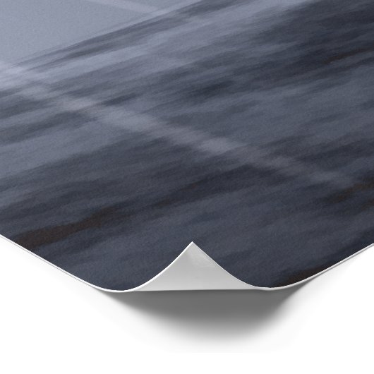 Winterkälteausdruck Poster (Ecke)