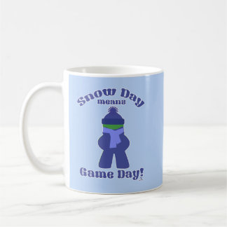 Winterkältevergnügungszeit des Schneeschuhs Kaffeetasse