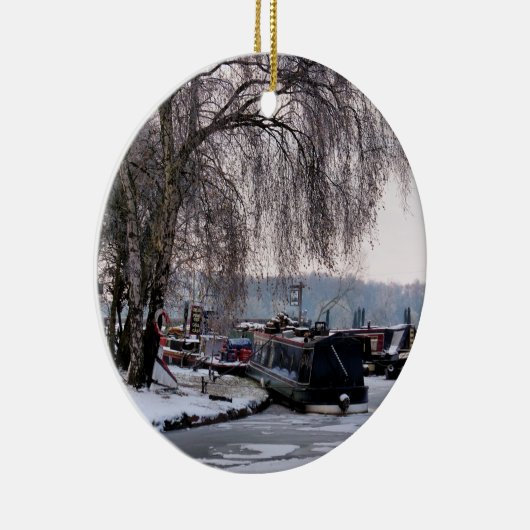 WINTERKANAL KERAMIKORNAMENT (Rechts)