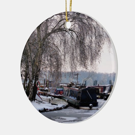 WINTERKANAL KERAMIKORNAMENT (Links)