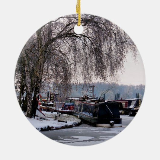 WINTERKANAL KERAMIKORNAMENT (Hinten)