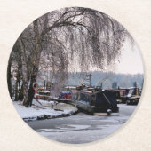 WINTERKANAL RUNDER PAPPUNTERSETZER (Vorderseite)