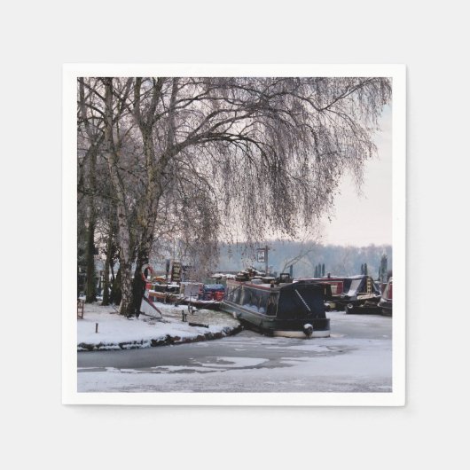 WINTERKANAL SERVIETTE (Vorderseite)