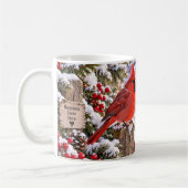 Winterkardinal - Halte Deinen Geist Hell Kaffeetasse (Links)