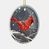 Winterkardinal Keramik Ornament (Rechts)