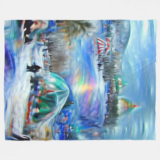 Winterkarneval Fleecedecke (Vorderseite (Horizontal))