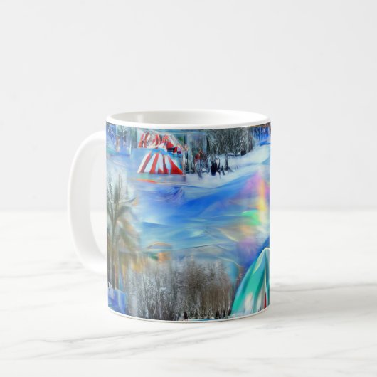 Winterkarneval Kaffeetasse (Vorderseite Links)