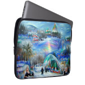 Winterkarneval Laptopschutzhülle (Vorne Rechts)