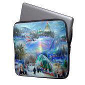 Winterkarneval Laptopschutzhülle (Vorderseite Links)