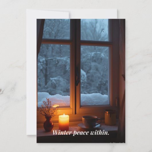 Winterkarte Feiertagskarte (Vorderseite)