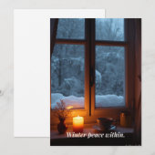 Winterkarte Feiertagskarte (Vorne/Hinten)