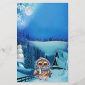 Winterkarte für das neue Jahr 2023 Briefpapier (Rückseite)